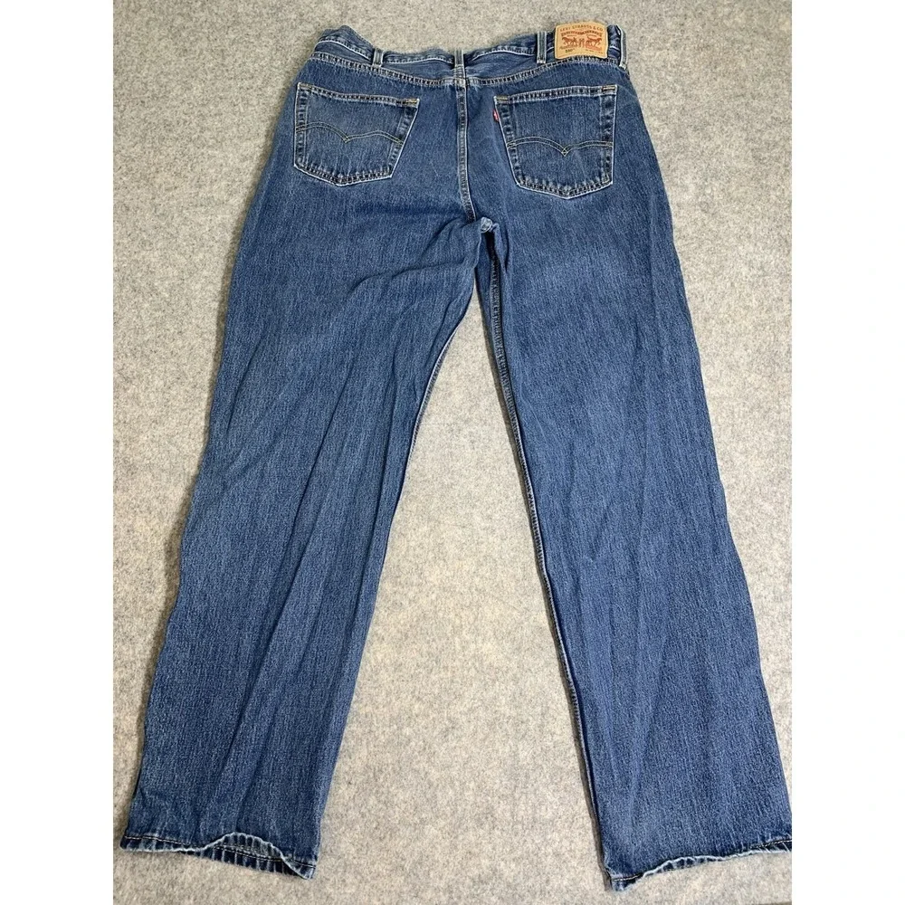 Levi's 550 Jeans Mens 40x31 Straight Medium Wash Denim Blue